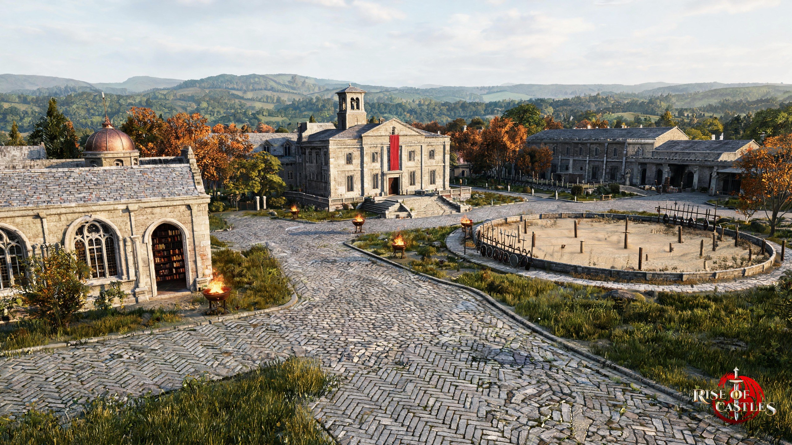 Institute sits first on my list, Town Hall sits second, and Military Academy sits last.