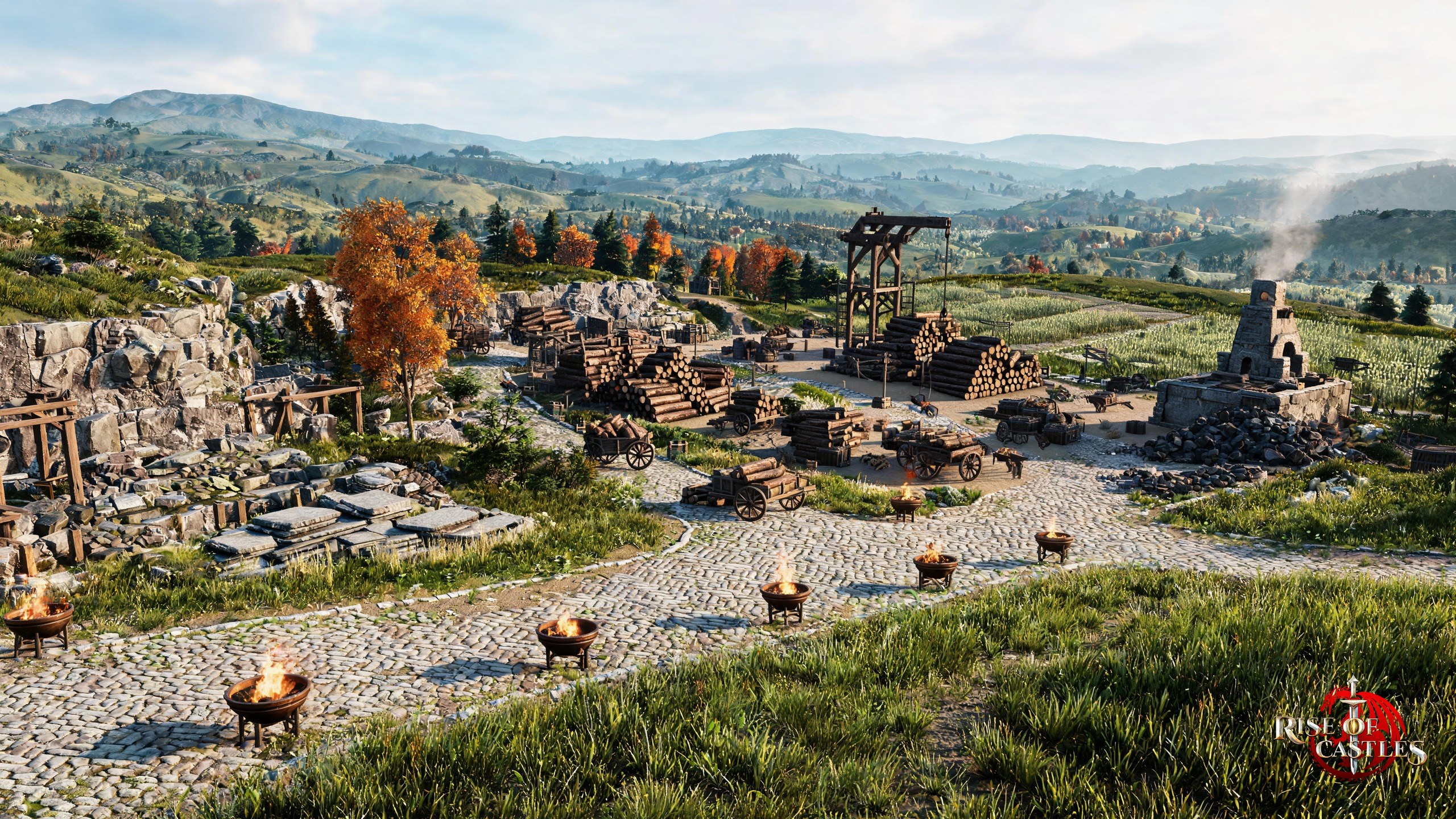 Scout report shows enemy reinforcements marching in while your gather squad sits unprotected outside